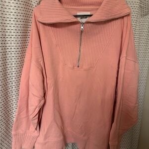 Aerie Down To Earth Funnel Collar Quarter Zip